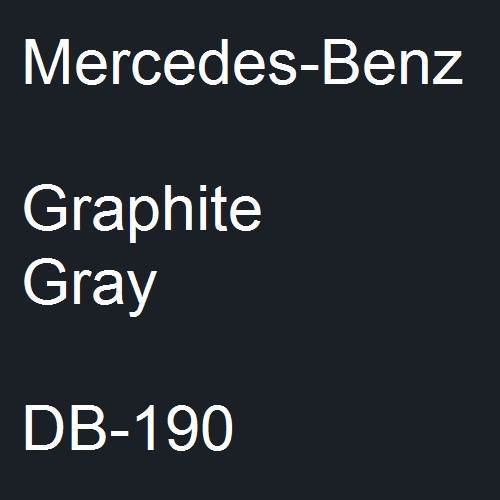 Mercedes-Benz, Graphite Gray, DB-190.